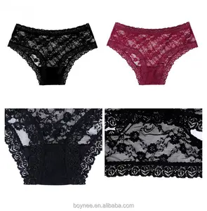 Black sexy bamboo/lace OEM lingerie