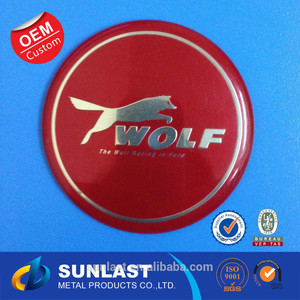 Sunlast 3D Wolf steering wheel sticker OEM458 - Product Image 1