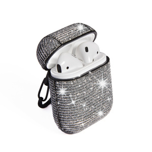 Étui pour écouteur <span class=keywords><strong>apple</strong></span>, housse en cuir pailleté pour iphone, accessoire - Product Image 3