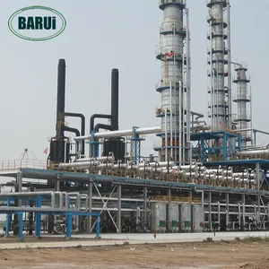 Bitumen fractional distillation / asphalt cracking into gasoline and diesel plant