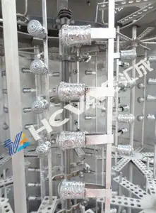 Vácuo metalização uv máquina para tampas de plástico, cosmética caps, tampas de perfume