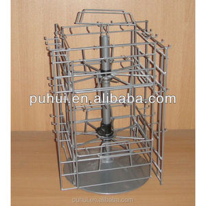 Tùy Chỉnh Kim Loại Dây Spinner Tier Cửa Hàng Khuyến Mãi Rotating Counter Hiển Thị Rack Với Prong Arms Cho Treo Đồ Trang Trí - Product Image 6