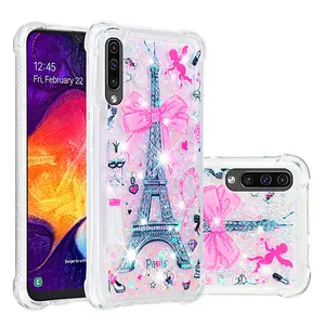 Coque de téléphone Samsung à paillettes, ekoneda, étui de défense d'eau liquide