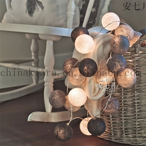 Bola de algodón <span class=keywords><strong>blanca</strong></span> cálida para decoración del hogar, <span class=keywords><strong>guirnalda</strong></span> <span class=keywords><strong>Led</strong></span>, superventas, 2022 - Product Image 2