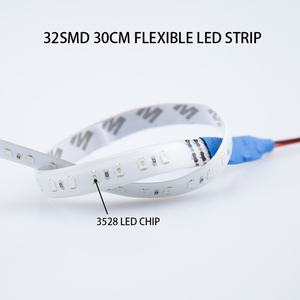 12V 30CM 32SMD 러닝 컬러 유연한 <span class=keywords><strong>LED</strong></span> 스트립 라이트 - Product Image 3