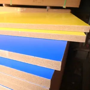 Mdf de melamina de color amarillo