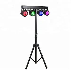 4x30W RGB 3in1三色个人控制LED舞台标准灯套件，带三脚架和支架用于派对活动照明