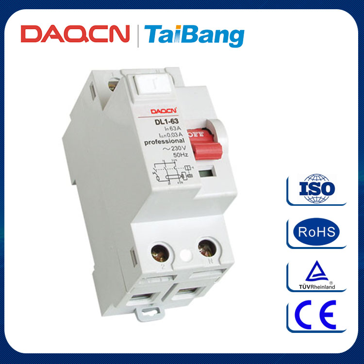 DAQCN 2016 Горячие Продажа Ма 40A RCCB/RCD/Остаточный Ток Автоматического Выключателя