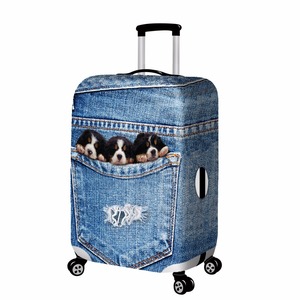 Custom Lightweight Dog Design Elastic Luggage Cover Luxury Trendy Heat Transfer Print <strong>Suitcase</strong> <strong>Accessories</strong> - Product Image 4