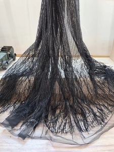 Độc quyền lông vải tuyn ren chất lượng cao pháp net với sequins ren váy vải cho HY0740-1 cô dâu - Product Image 3