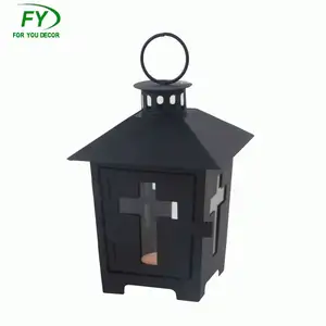 Cemetery metal candle lantern