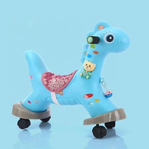 Cavallo a Dondolo Colorato <span class=keywords><strong>con</strong></span> Ruote per Bambini - Product Image 5
