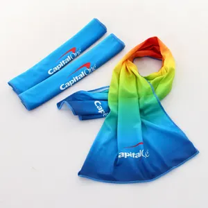 Skin Friendly Polyester Printed Custom Cool Cold Ice Towel Sport Towel Custom Logo