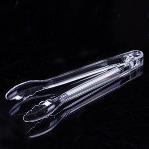 Acrylic Plastic Food <strong>Tong</strong> Anti-slip Salad Fruit Grip Cake Bread <strong>Serving</strong> Clamps <strong>Tongs</strong> - Product Image 5