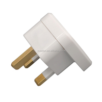 Adaptateur de voyage YDS-7 US/EU/AUS vers UK 13A avec chargeur de prise, prise universelle en cuivre massif, obturateur de sécurité intégré