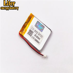Connector 1.25-<span class=keywords><strong>2</strong></span> P 603443 1000 mah 3.7 v rechargeable lipo battery li ion polymer battery Solar lithium battery with PCM - Product Image 4
