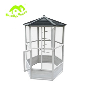 Item -BC-1500 ucuz kuş kafesi ahşap kuş kafesi açık, dekoratif kuş kafesleri toptan, toptan evcil hayvan aksesuarları - Product Image 2