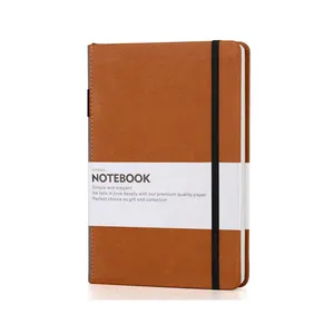 Klassieke Notebook Met Met Pen Lus & Elastische Band, Regeerde Hardcover Schrijven Notebook Met Pocket