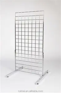 2' X 5' Black Gridwall Panel Set Of 2 Grid Wall Display With Legs