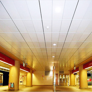 Mattonelle di alluminio sospese del soffitto del metallo <span class=keywords><strong>60x60</strong></span> per i centri commerciali & gli edifici per uffici - Product Image 6