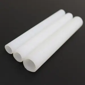 Milky สีขาวความหนาแน่นสูง Polyethylene หลอดเรียบพื้นผิว HDPE ท่อน้ำ