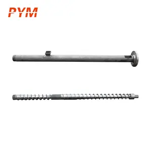 Extruder screw and barrel for for plastic extruder machine