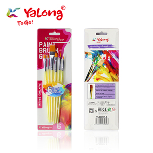 Pinceles de Pintura Artísticos Yalong, Superventas, Semitransparentes, con Mango de Plástico, 6 Piezas - Product Image 4