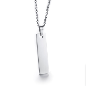 <span class=keywords><strong>Collana</strong></span> lunga barra di colore oro argento di alta qualità per le donne su misura barra vuota incisa qualsiasi <span class=keywords><strong>nome</strong></span> lettere <span class=keywords><strong>collana</strong></span> personalizzata - Product Image 2