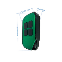 Télécommande Yet2129 433,92 MHz à code d'apprentissage ou à code roulant pour porte de garage/ouvre-porte/rideau