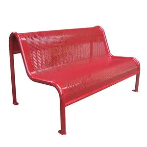 Zinc & powder coated outdoor metal bench seat/street bench urban