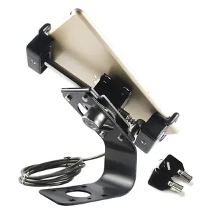 Adjustable Universal Anti-theft Countertop Display Stand Security Tablet Holder with Cable Lock and Plate