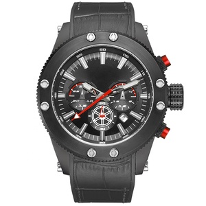 Orologio da Polso Cronografo al Quarzo da Uomo con Data e Display <span class=keywords><strong>24</strong></span> <span class=keywords><strong>Ore</strong></span>, Cinturino in Pelle Blu, Multifunzione Sportivo - Product Image 6
