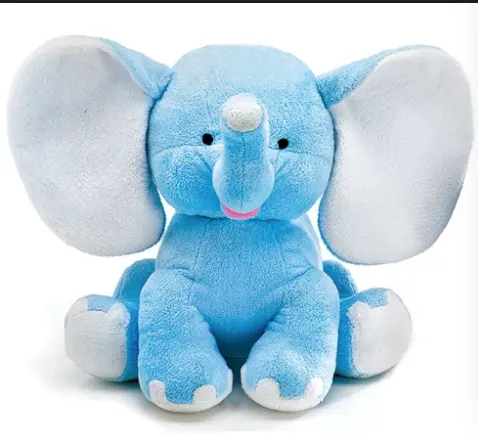 Pluche Kussen Baby BLAUW Olifant Knuffel Dier Pop Zachte Leuke Jumbo Grijs Voor Kids