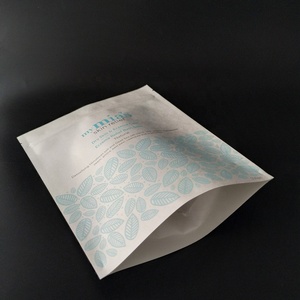 Sachet en papier Kraft soluble, noir ou blanc, pochette d'emballage vide avec fermeture à glissière, pour le thé, unités - Product Image 6