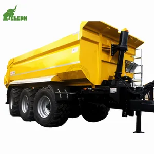 Eleph U shape 2 3 4 axle 15-80tons full dumper dump trailer for sale