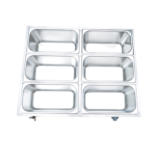 Equipo de restaurante 6 Pote Húmedo Bien Bain Marie Comida Caliente - Product Image 5