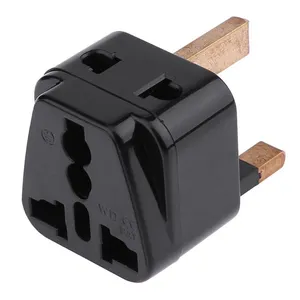 TRAVEL PLUG WAS-7 Best Black Universal to UK Plug Adapter Manufacturer