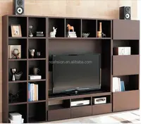 2019 soporte de tv moderno de madera, armario de tv de madera, mesa de tv de madera de diseño barato