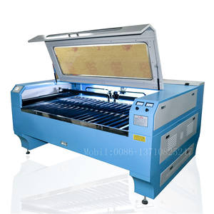 1610 CNC láser tela máquina de corte de cuero con 2 Doble cabezas en ledio - Product Image 1