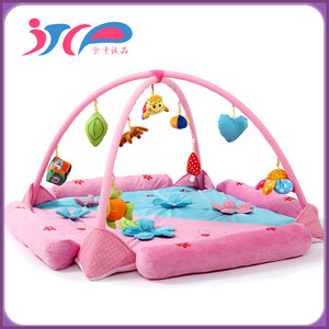Suave bebé Musical estera de gimnasio <span class=keywords><strong>Manta</strong></span> con marco sonajero arrastrándose juguete gimnasio Mat aprendizaje Mat - Product Image 2