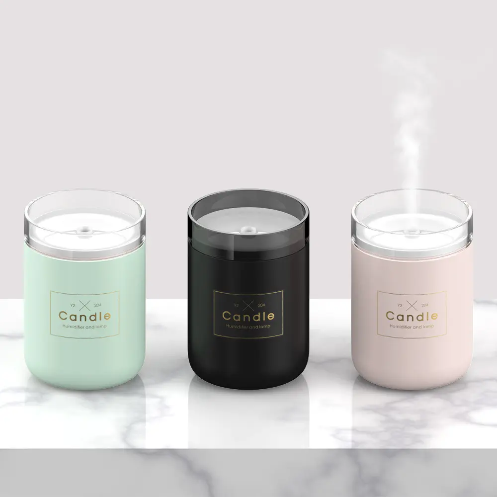 2019 amazon trending usb ultrasonic portable candle humidifier for car and home