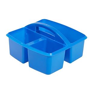 Weysat 6-Pack Classroom Storage Caddies – 3-Compartment Plastic Baskets With Handle, Assorted Colors | For Supplies, Crafts, Organization