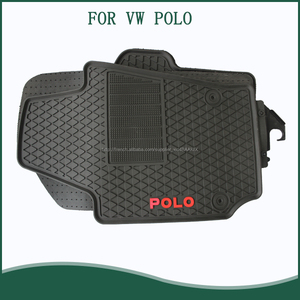 Noir Beige <span class=keywords><strong>Voiture</strong></span> Caoutchouc Tapis de Sol Avant, Arrière 5 pc Ensemble All Weather Semi pour VW polo - Product Image 1