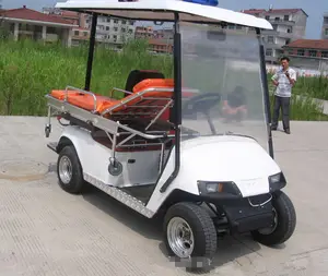 Ambulance électrique de golf électrique 2 places, véhicule médical personnalisé avec lit