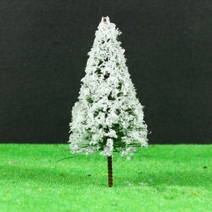 Troncos de árboles de alambre con hojas de papel, diseño minimalista para maquetas a escala N - Product Image 2