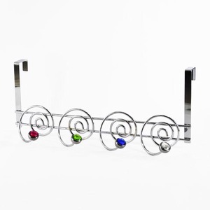 Useful Overdoor Paper Clip Design 5 Strong Plastic Clothes <b>Hooks</b> - Product Image 6