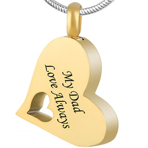 Mot personnalisé Papa souvenirs funéraires cassé coeur crémation cendres bijoux - Product Image 1