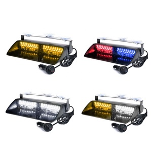 S2 16smd автомобильный стробоскоп, аварийный сигнал, мигающая Предупредительная лампа, красный, синий для внедорожника, грузовика, присоски, светодиодная лампа для лобового стекла - Product Image 1