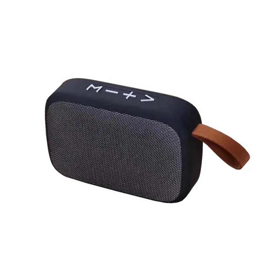 Enceinte bluetooth personnalisée, haut-parleur sans fil bleu, enceinte en tissu