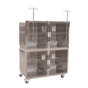 In acciaio inox gabbia di veterinaria in animale clinica Ospedaliera di ossigeno camera cage <span class=keywords><strong>alimentazione</strong></span> - Product Image 4